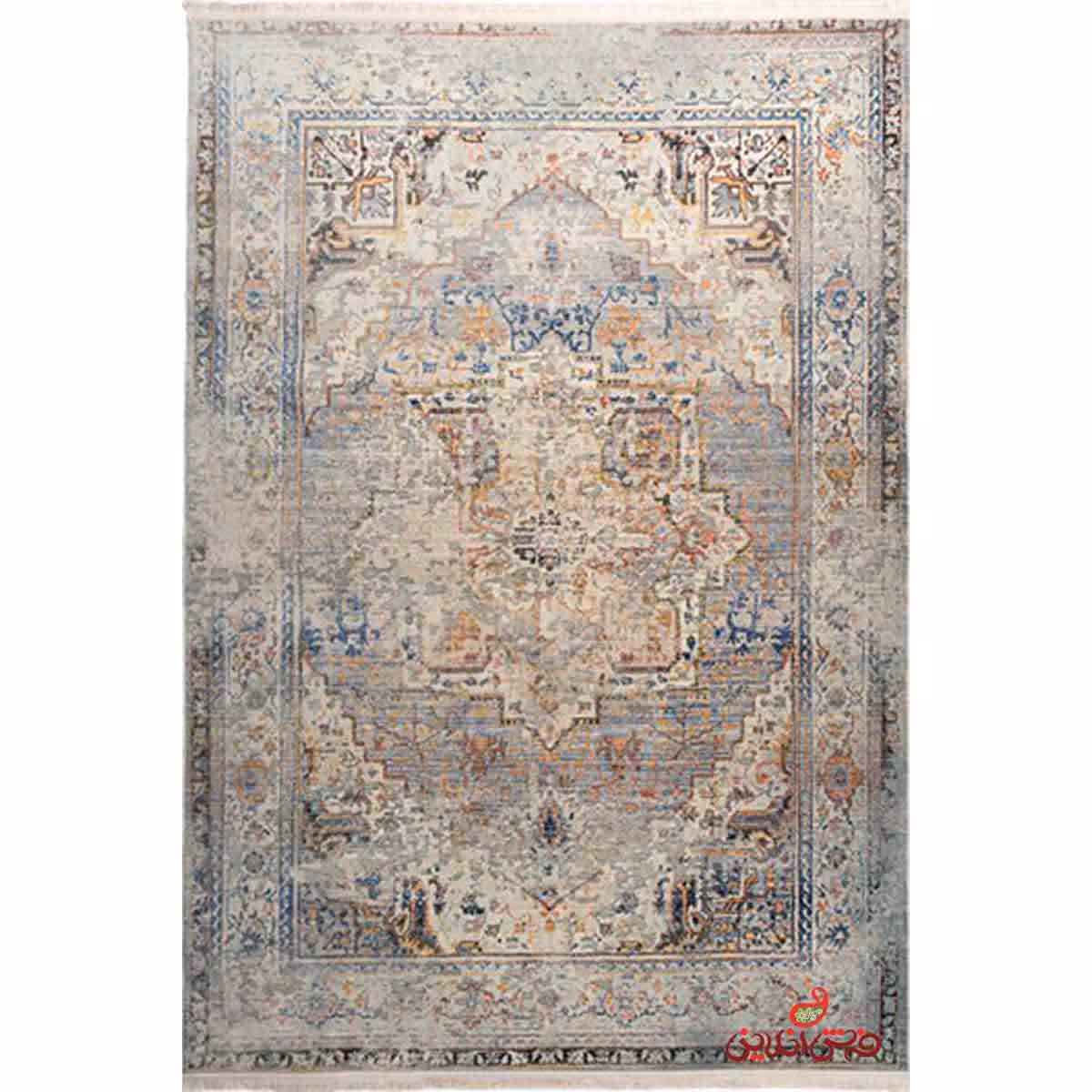 فرش ماشینی کلاریس کلکسیون کهنه نما کد  100618