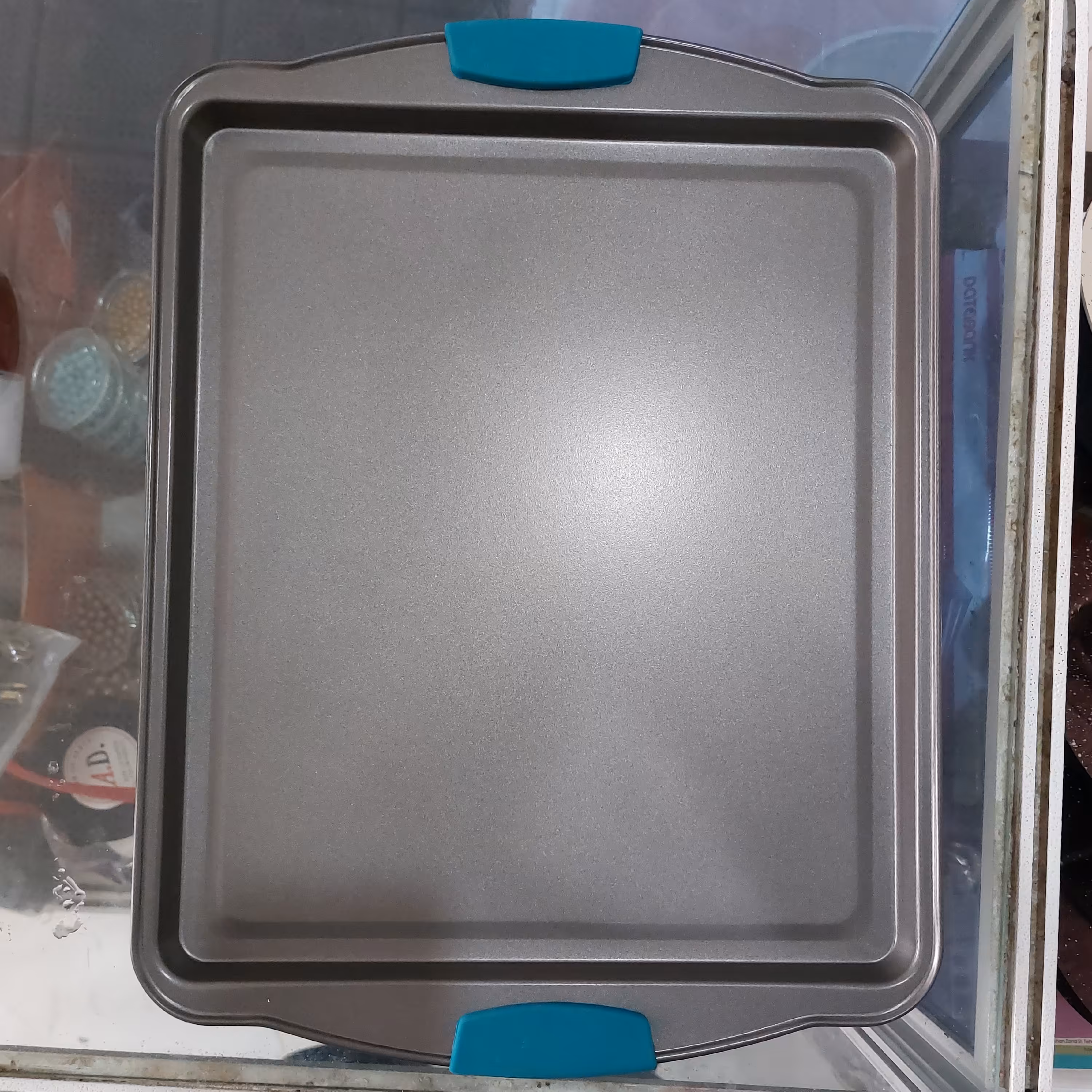 سینی فر تفلون دسته سیلیکونی 