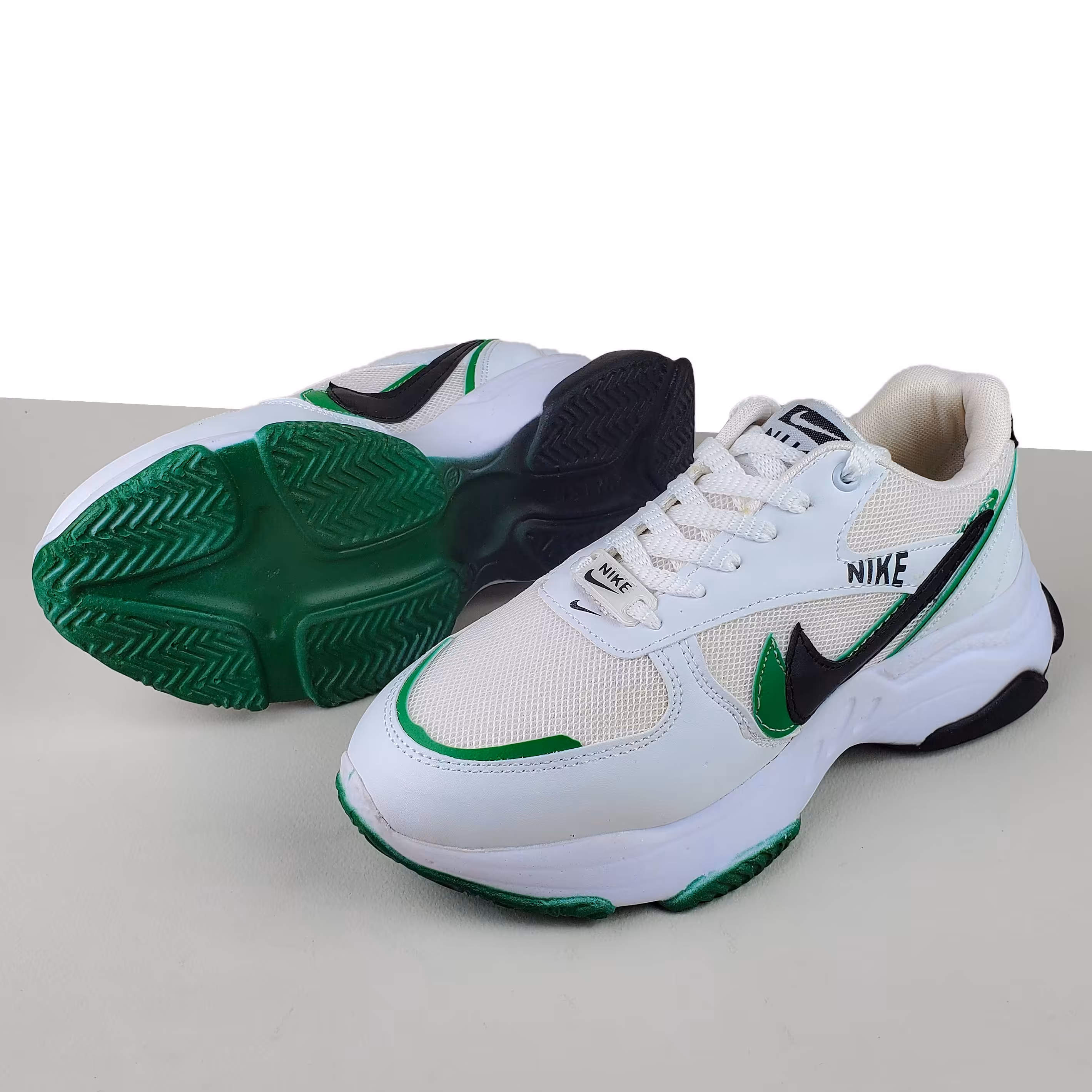 کتونی اسپرت نایک مدرن - کد 2151 - سبز سفید