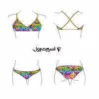 مايو شنا زنانه توربو مدل BIKINI MARE GRAFITTI