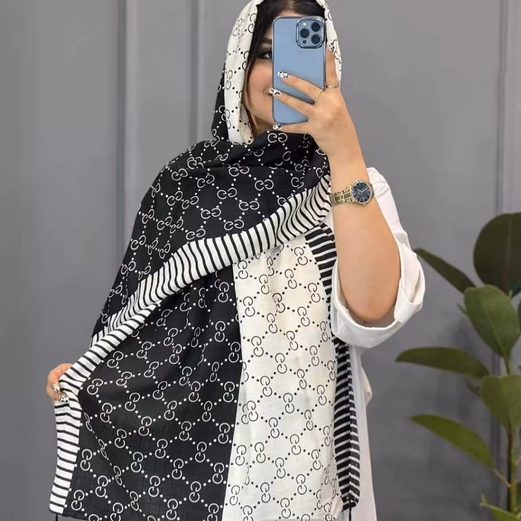 شال نخی طرح مارک _ دخترانه _ زنانه _ ترند