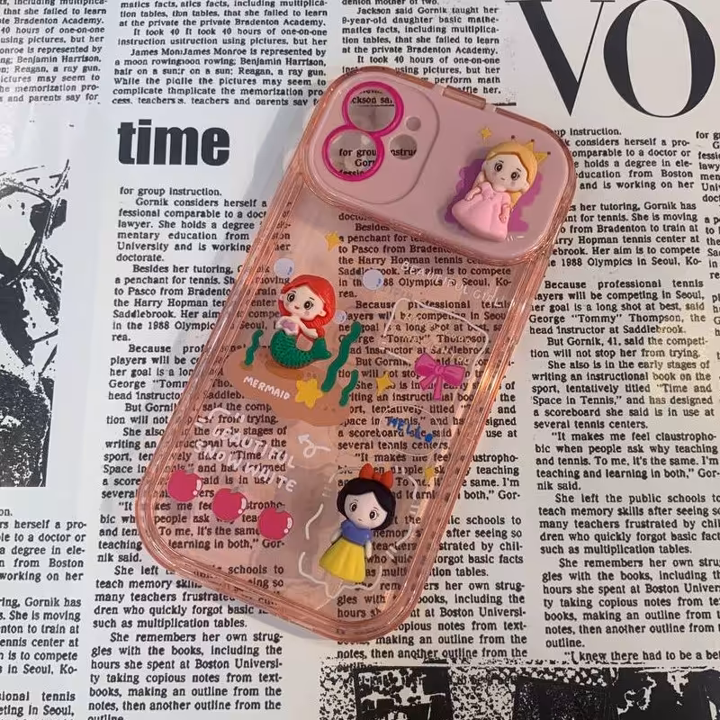 کاور قاب موبایل رابین استور مدل پری دریایی آینه دار مناسب برای اپل 12