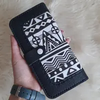 کیف پول دخترانه فانتزی حاشیه دار  مشکی