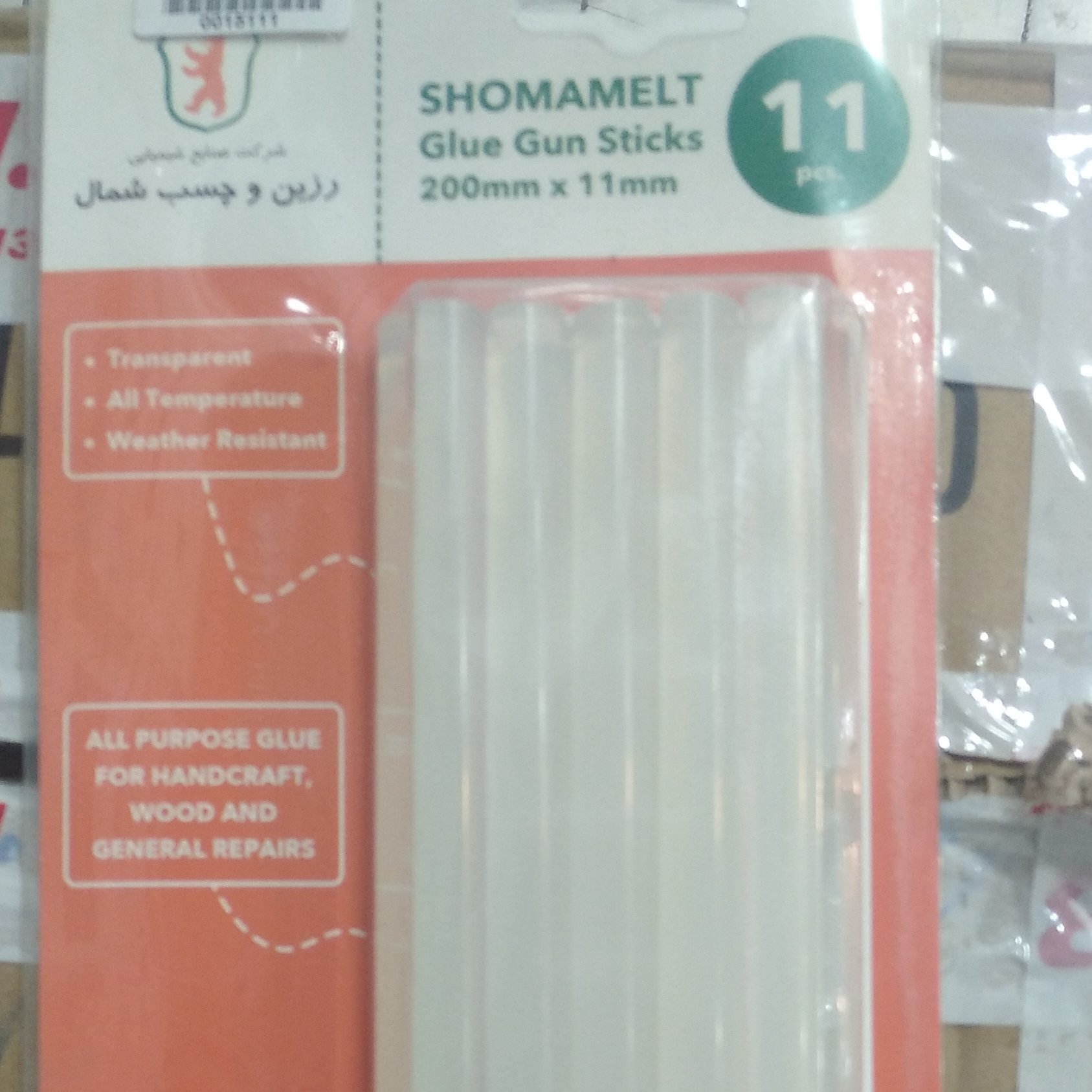 چسب حرارتی ضخیم 1 بسته 11 عددی