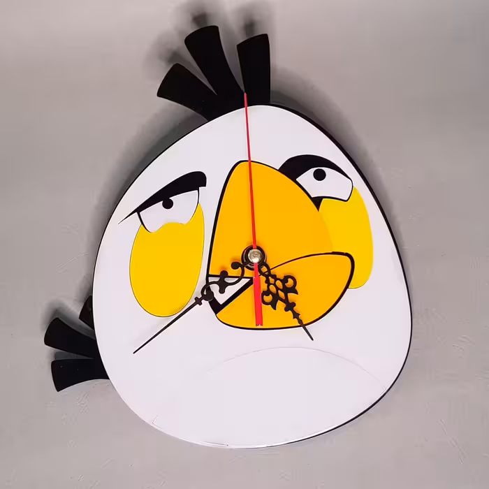 ساعت انگری برد سفید جنس پلکسی سایز 30سانتی متر