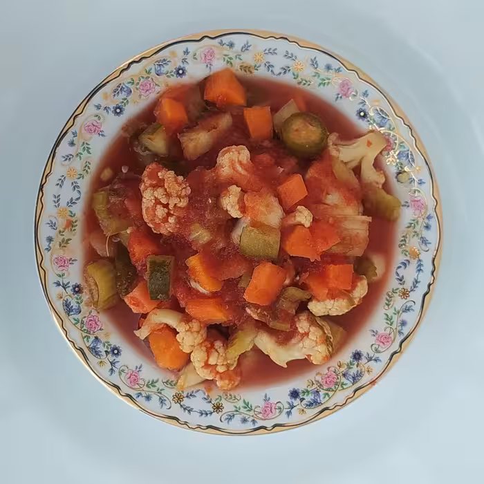 ترشی مشهدی یا سالاد فصل  خانگی خوشمزه یک کیلویی