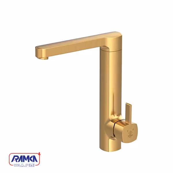 شیر ظرفشویی کاویان مدل ساتین طلایی مات