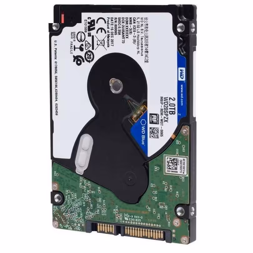 هارد اینترنال لپتاپ وسترن دیجیتال سری آبی WD20SPZX با ظرفیت 2 ترابایت