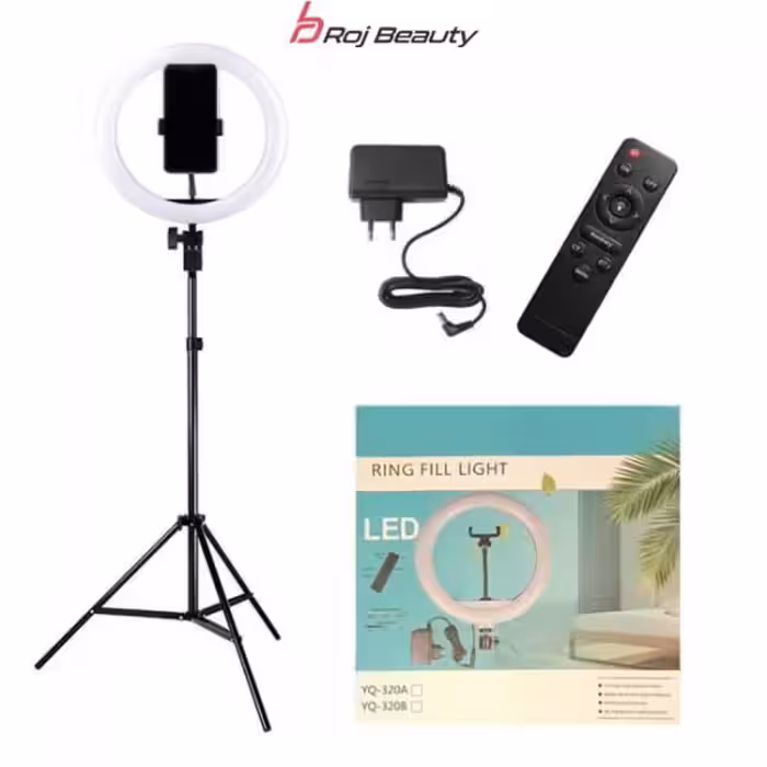 رینگ لایت عکاسی Ring Light YQ-320B R12 به همراه سه پایه