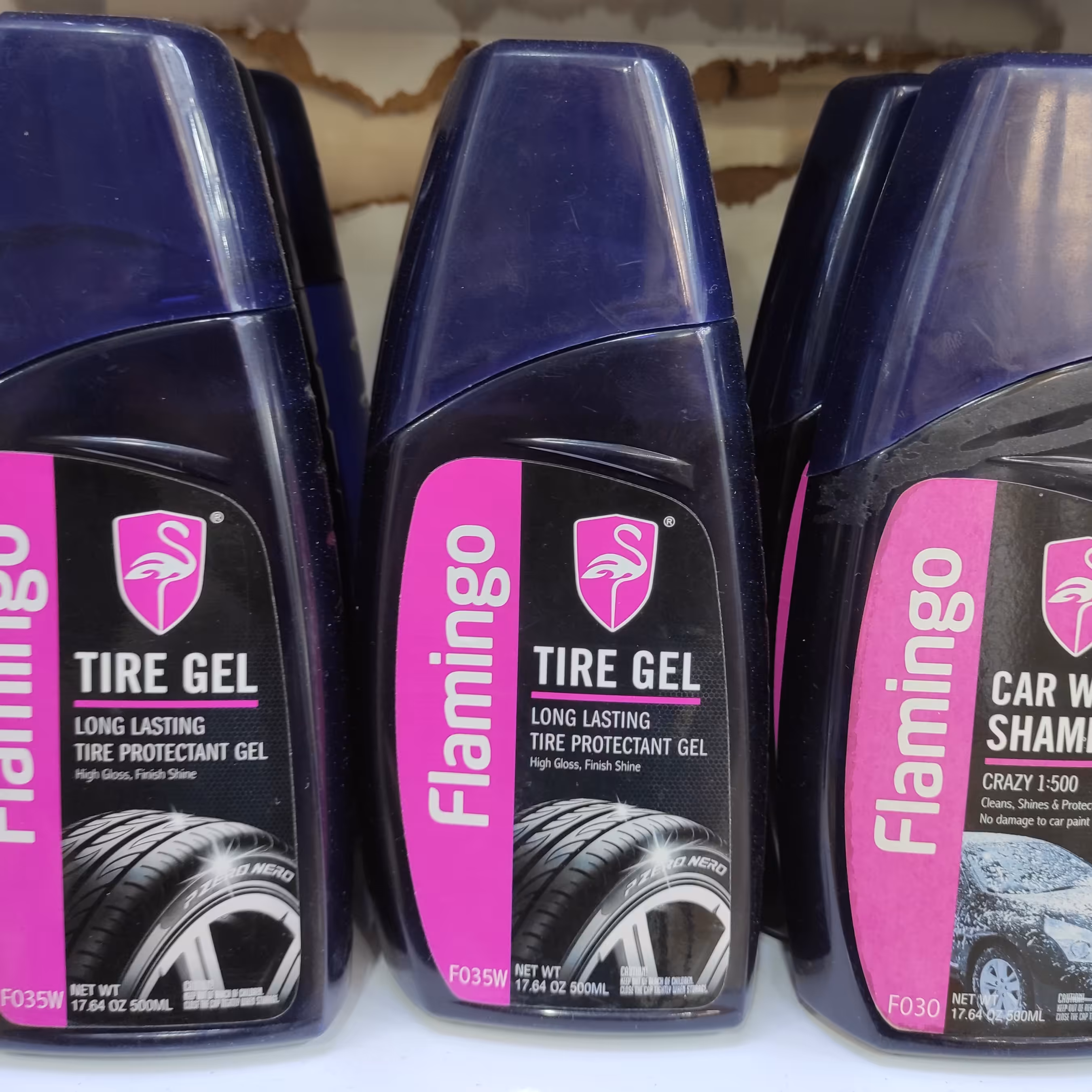 ژل لاستیک خودرو فلامینگو 