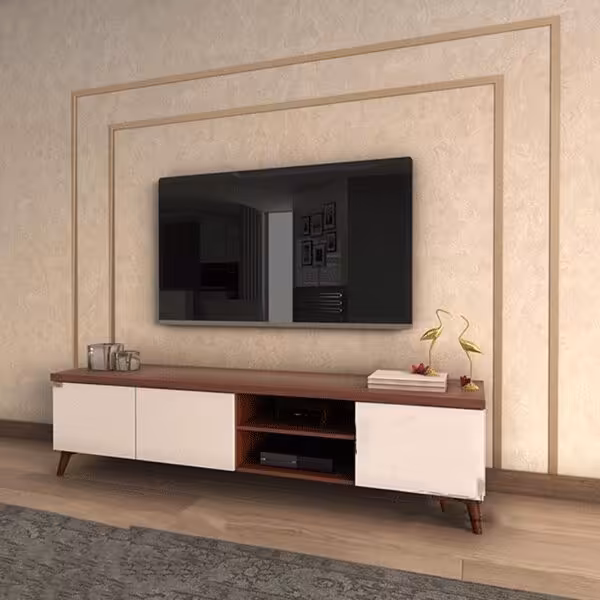 میز تلویزیون مدل T800 سه درب باکسدار ضد خش