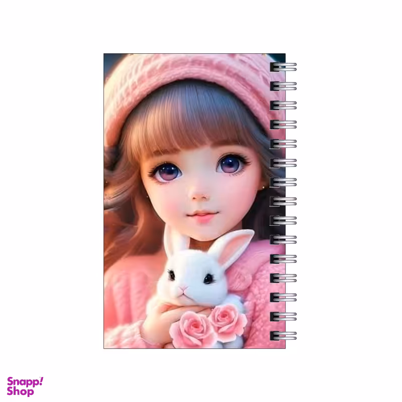 دفترچه یادداشت مدل to do list طرح دختر و خرگوش کد 1194378
