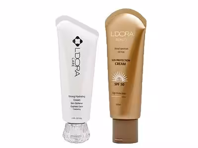 پکیچ مراقبت پوست شامل ضد آفتاب و آبرسان لدورا