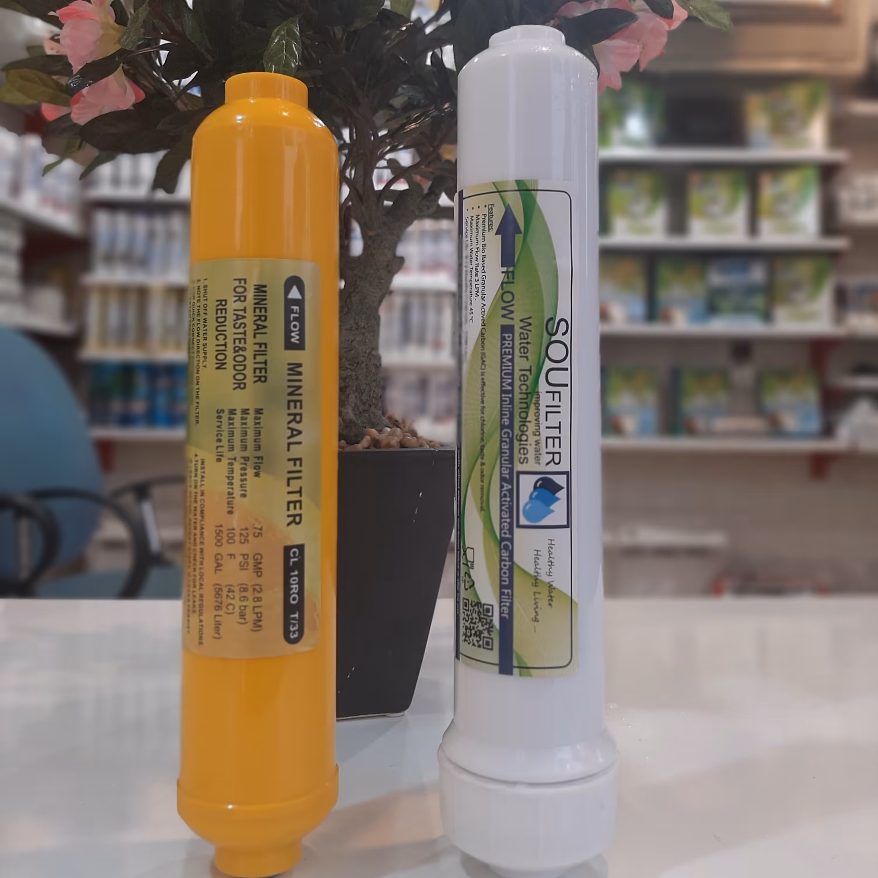 فیلتر شماره 5(پست کربن) و فیلتر شماره 6 (معدنی) دستگاه تصفیه آب خانگی