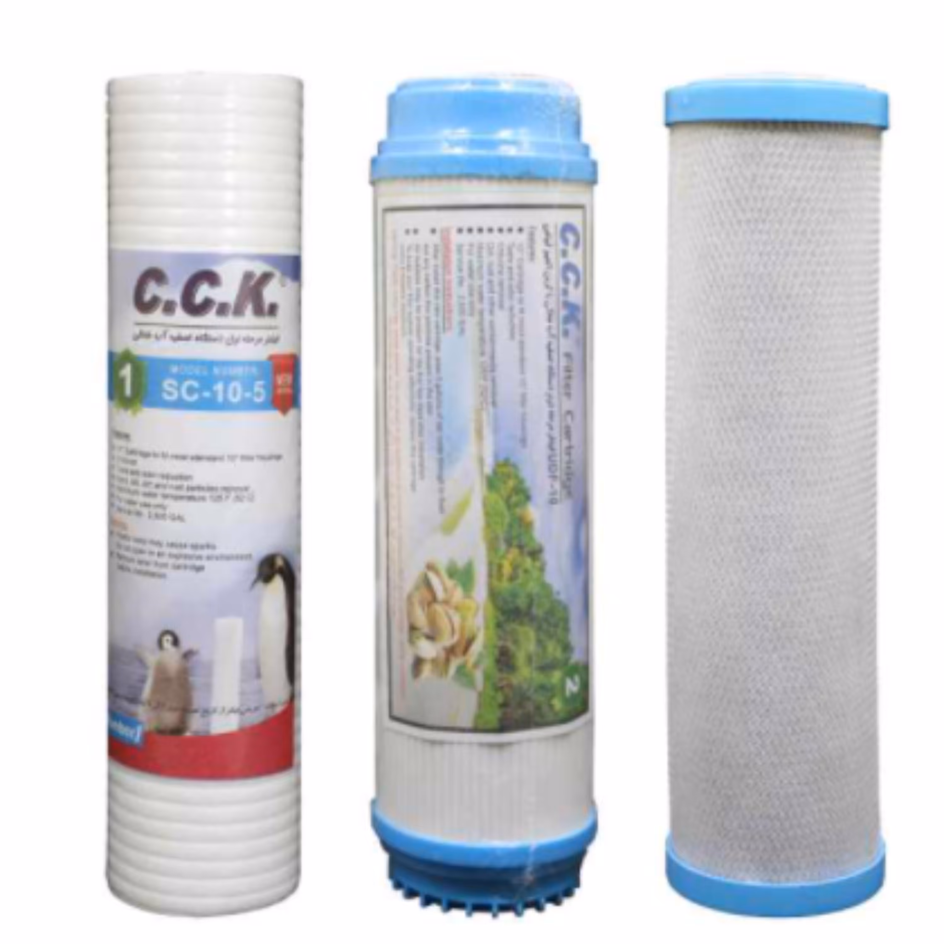 فیلتر دستگاه تصفیه کننده آب خانگی سی سی کا کد ZKH مجموعه 3 عددی