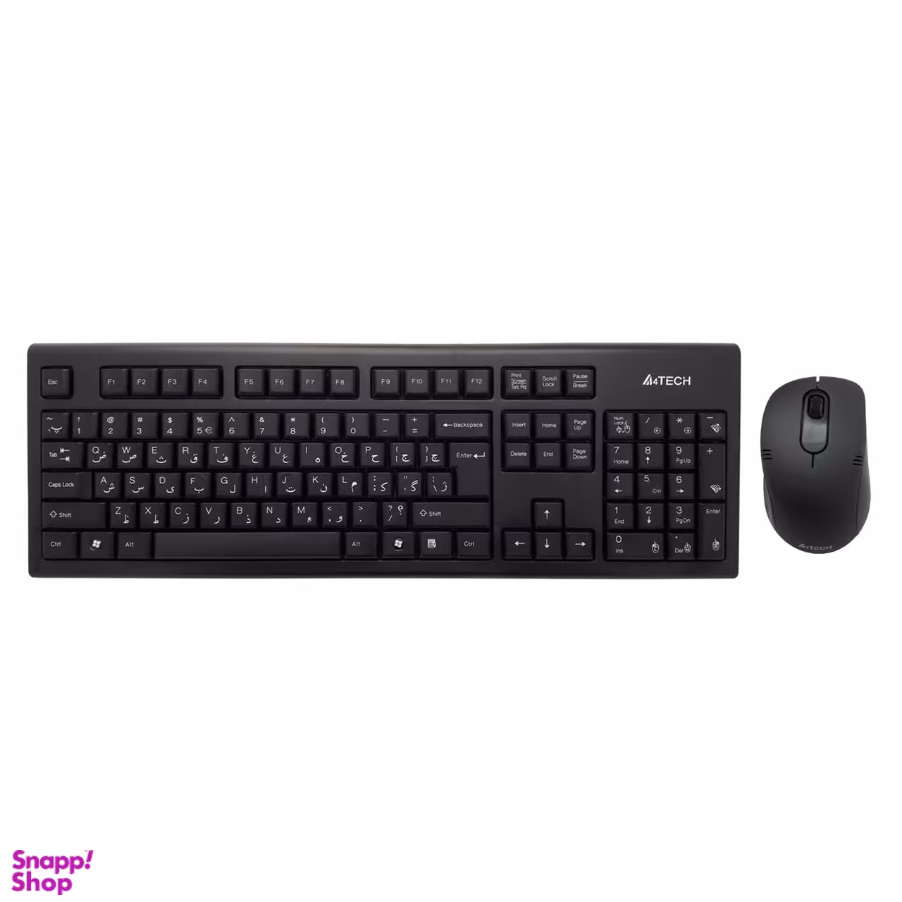 کیبورد و ماوس بی سیم ای فورتک (A4 Tech) مدل 7100N رنگ مشکی