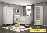 سرویس چوب دو منظوره نوزاد-نوجوان مدل گلد دو منظوره