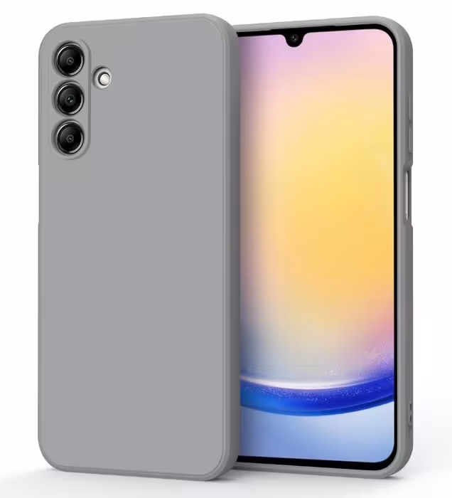 قاب گوشی سامسونگ گلکسی A25 مدل سیلیکونی محافظ لنزدار (طوسی)