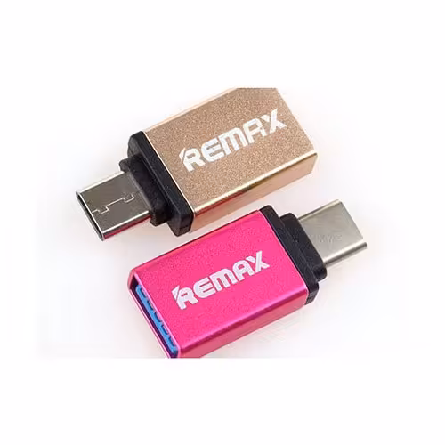 otg ریمکس تایپ c رنگ طلایی  