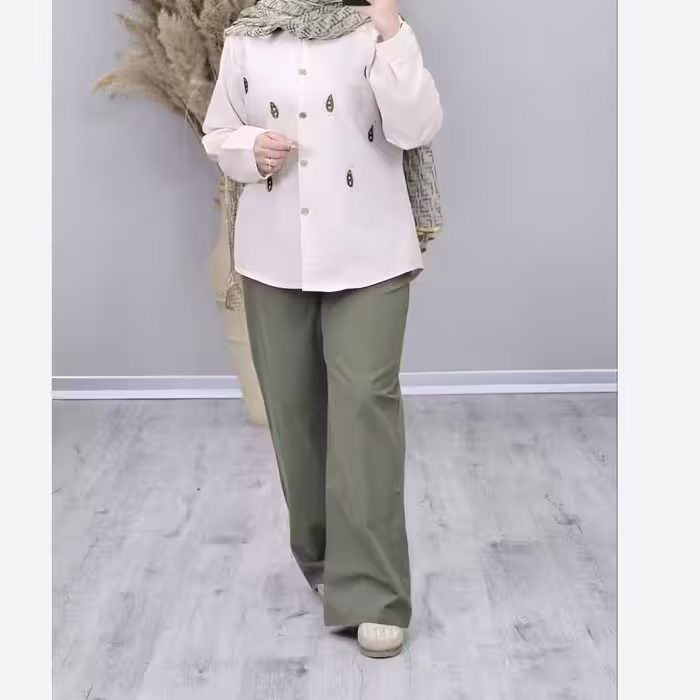 شومیز شلوار زنانه . ست شومیز و شلوار