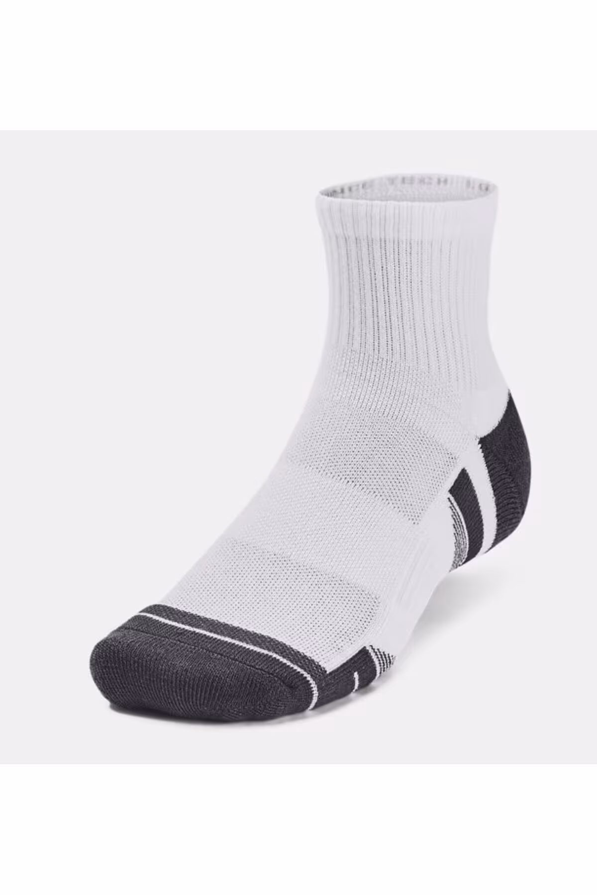 جوراب ورزشی سفید مردانه و زنانه UA TECH 3 بسته بندی سه ماهه 100 Under Armour