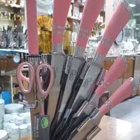 کارد وساطورسوپر لایف موجود رنگ صورتی تعداد 9پارچه 