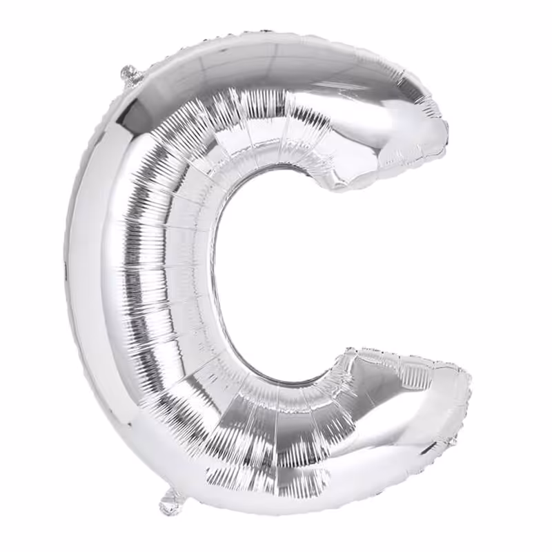 بادکنک فویلی طرح حروف انگلیسی C کد 210