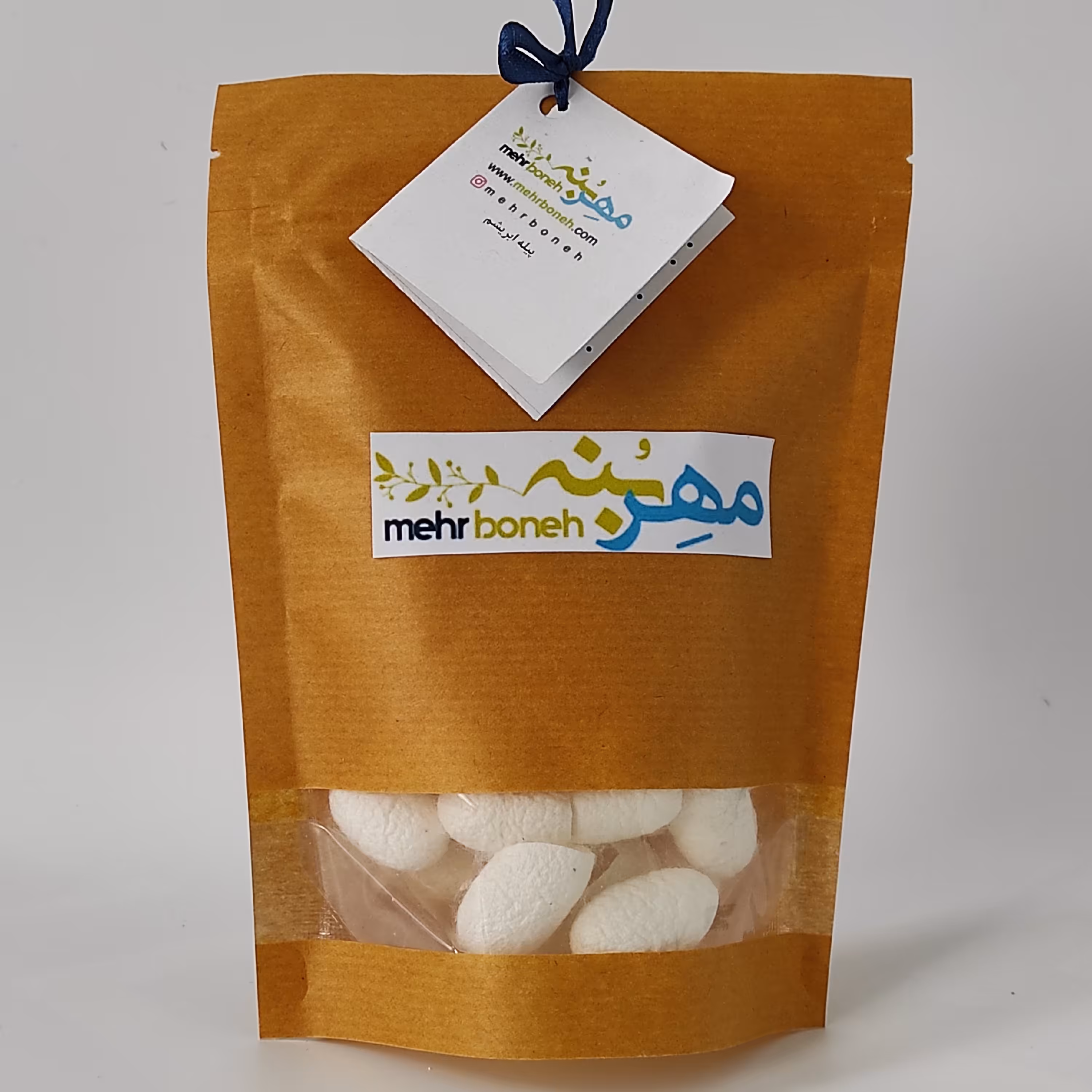 پیله ابریشم لایه بردار و جوانساز پوست 50  عددی در بسته بندی پاکتی