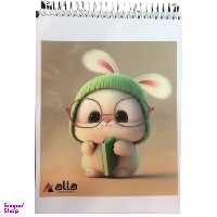 دفتر نقاشی 50 برگ آلا سایز A4 طرح cuter کد 31