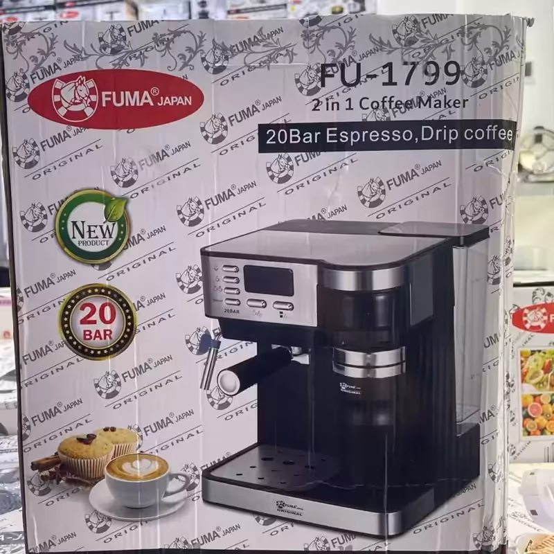 اسپرسو ساز 2کاره فوما مدل 1799 گنجایش 1.2 لیتر