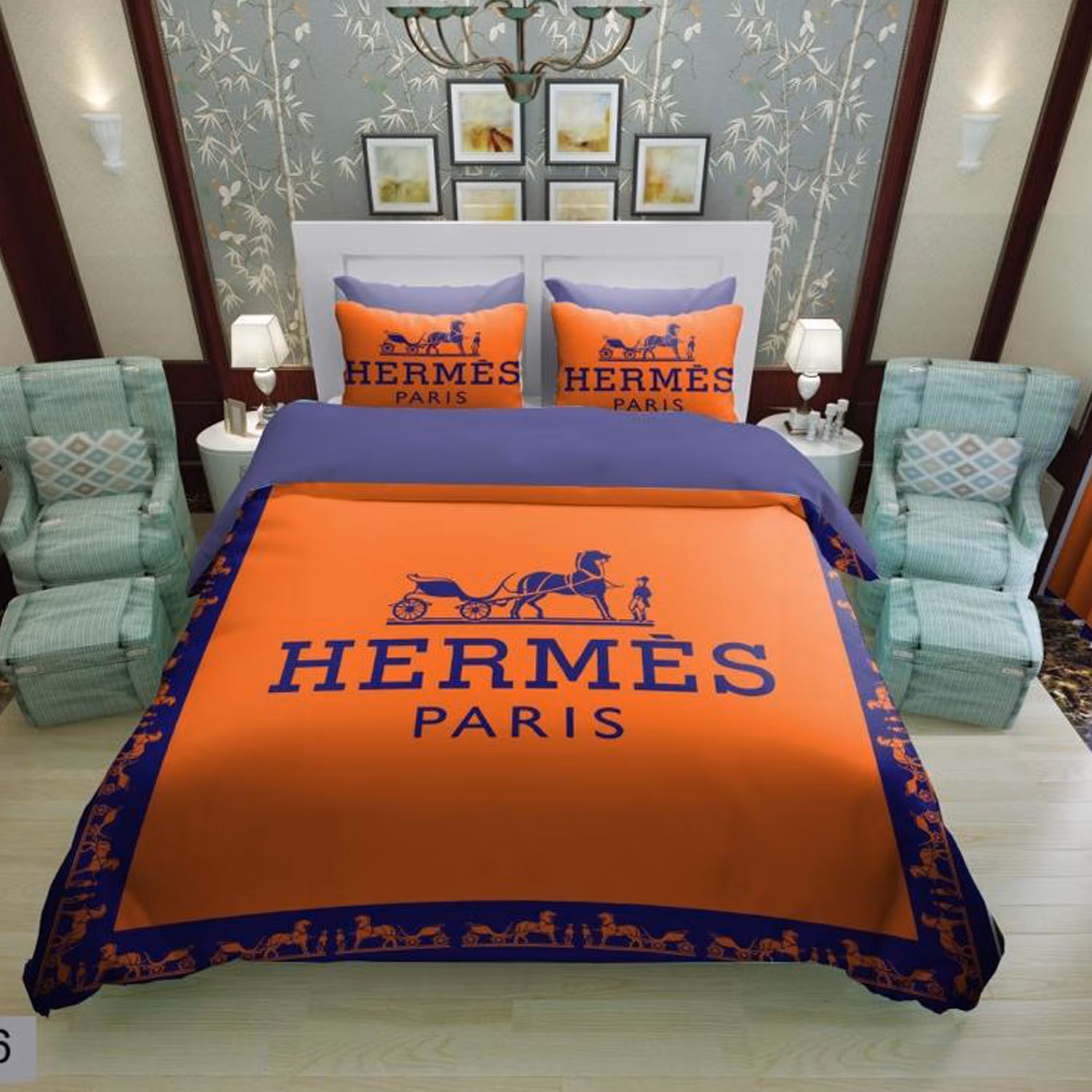 سرویس روتختی 2 نفره تنسل چاپی برندترک لند(Turk Land) rs 66