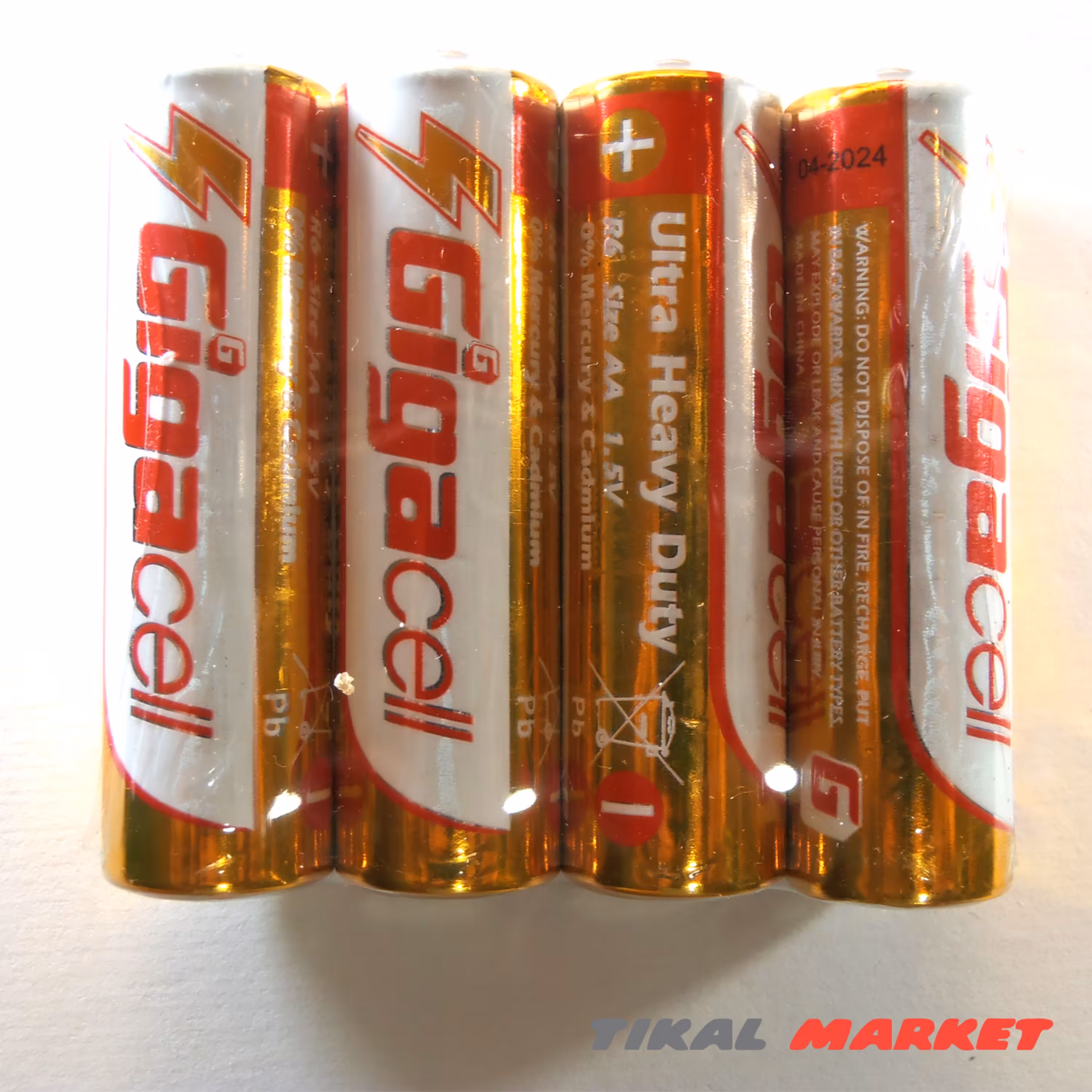 باتری قلمی گیگاسل مدل Ultra Heavy Duty بسته 4 عددی