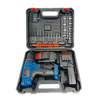 دریل شارژی چکشی و پیچ بند مدل باس 36ولت نظام فلزی بالوازم کامل بهمراه 6 ماه گارانتی