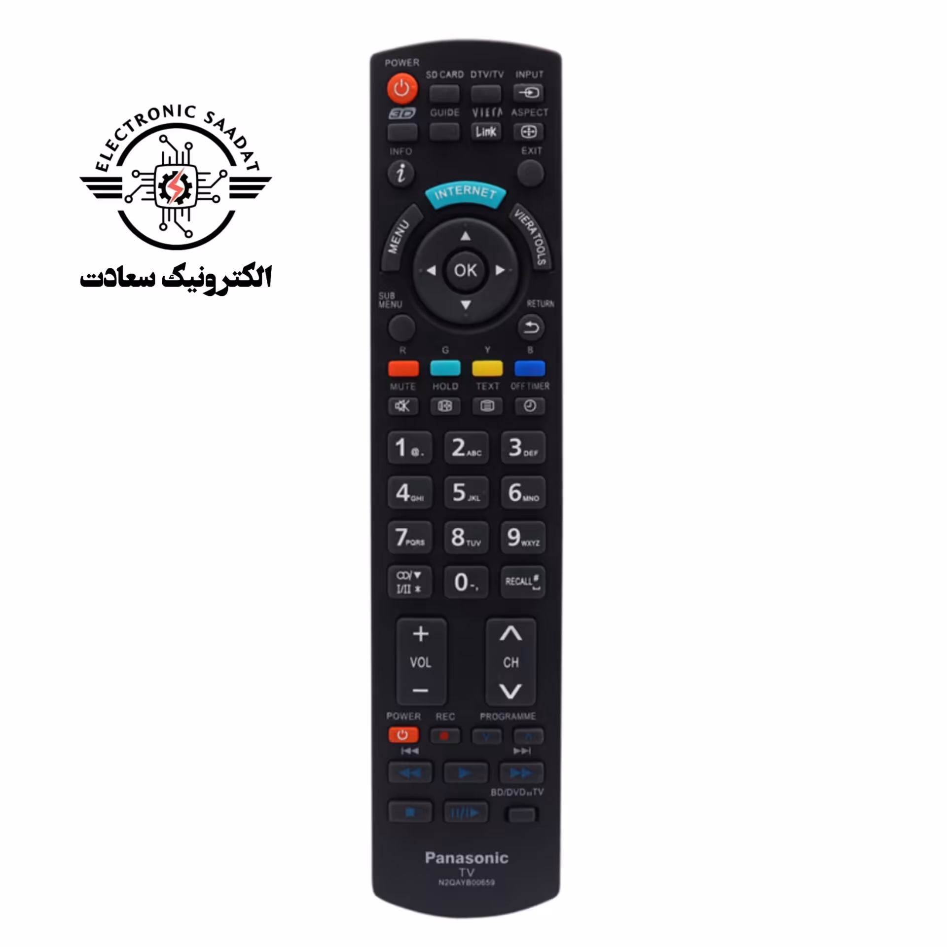 کنترل تلویزیون پاناسونیک Panasonic N2QAYB00659


