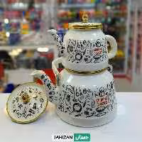 کتری و قوری لعابی لایت مدل Cooking Classic