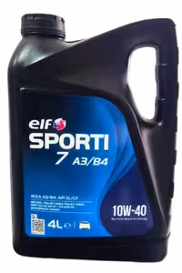 روغن و مکمل موتور ورزش 7 A3 B4 10W 40 OIL 4 لیتری سال تولید: 2025 Elf