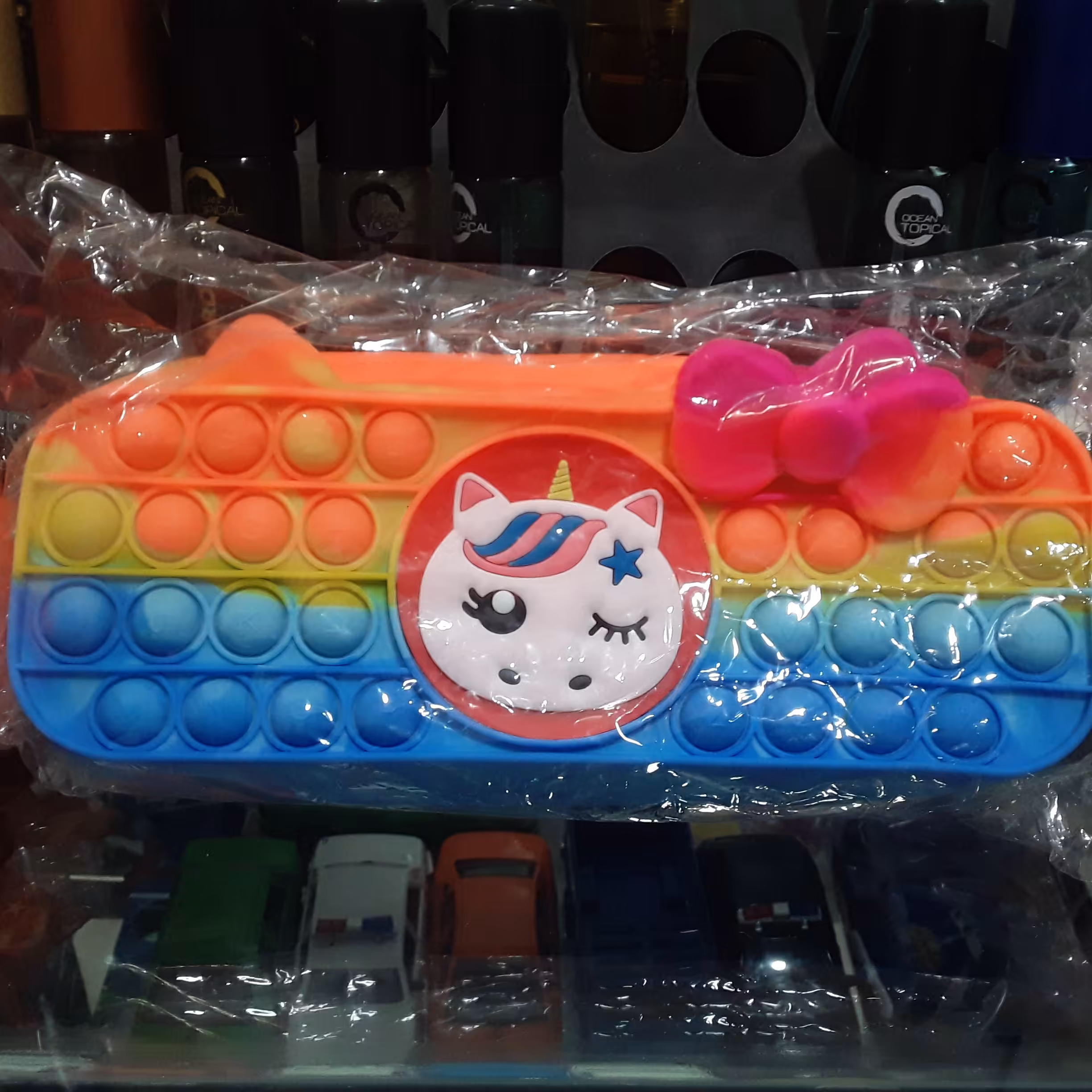 جامدادی پاپت رنگ نارنجی آبی جنس خوب