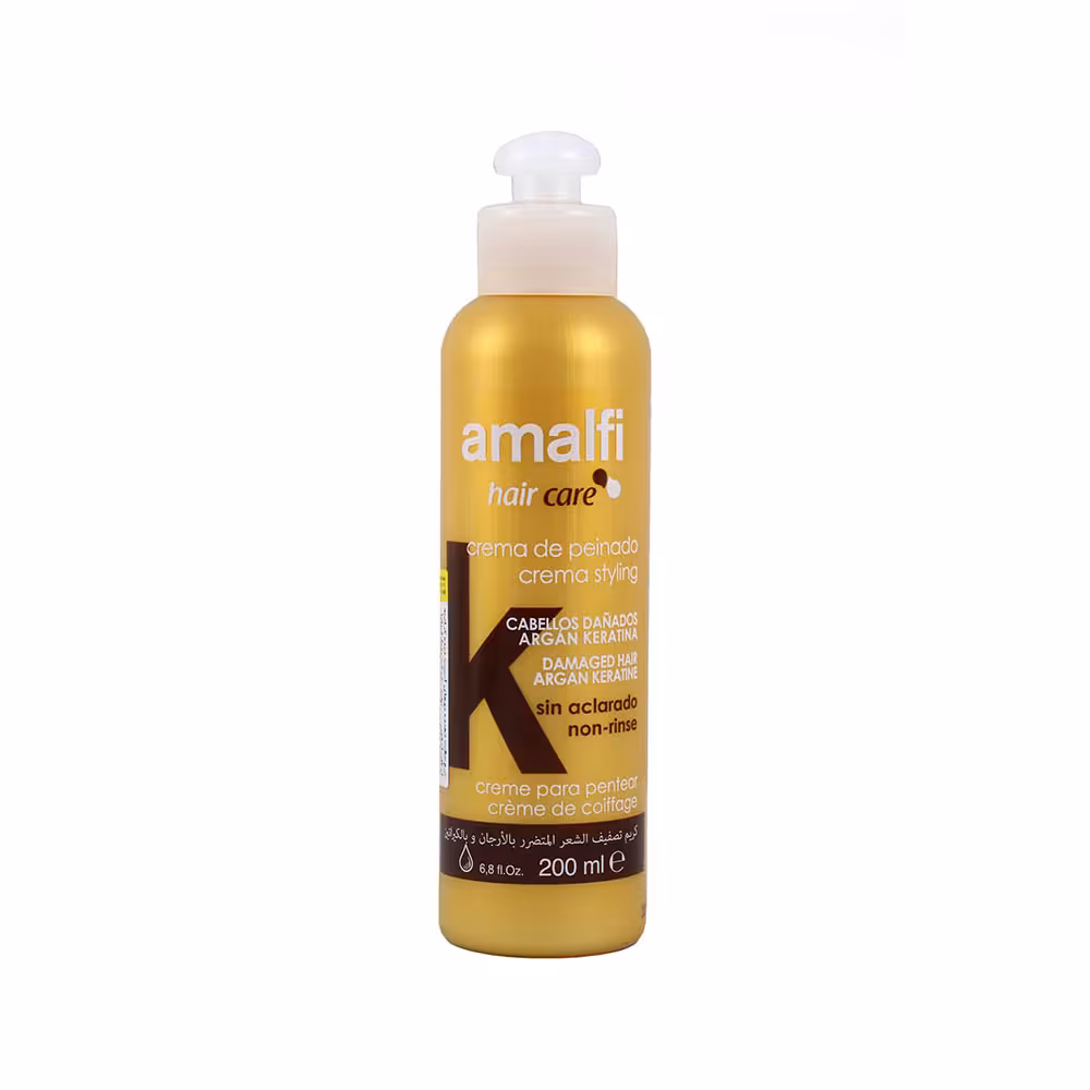 آمالفی کرم حالت دهنده مو آرگان و کراتینه ضد وزی آتروپات 200 میلیلیتر Amalfi Anti-Frizz Hair Cream With Keratin & Argan
