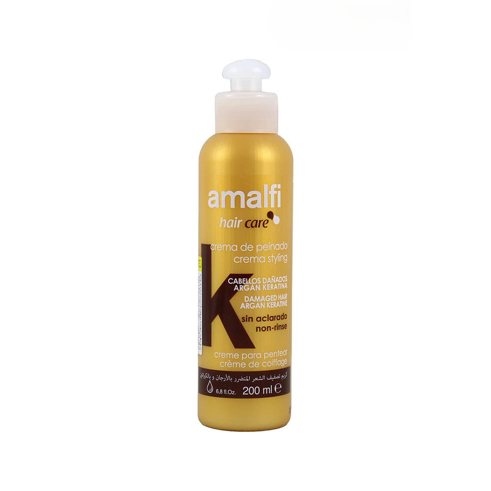 آمالفی کرم حالت دهنده مو آرگان و کراتینه ضد وزی آتروپات 200 میلیلیتر Amalfi Anti-Frizz Hair Cream With Keratin & Argan