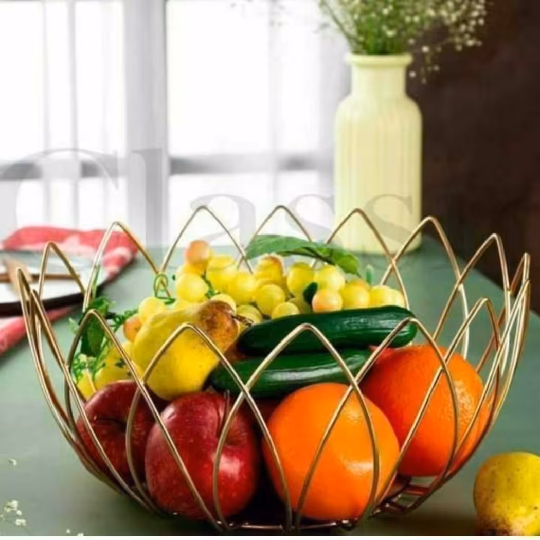 سبد میوه طرح لاله  طلایی