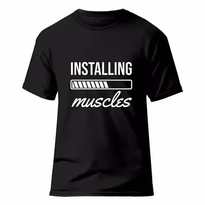 تیشرت ورزشی بدنسازی فشن لاین FTNS 164|مشکی/سفید