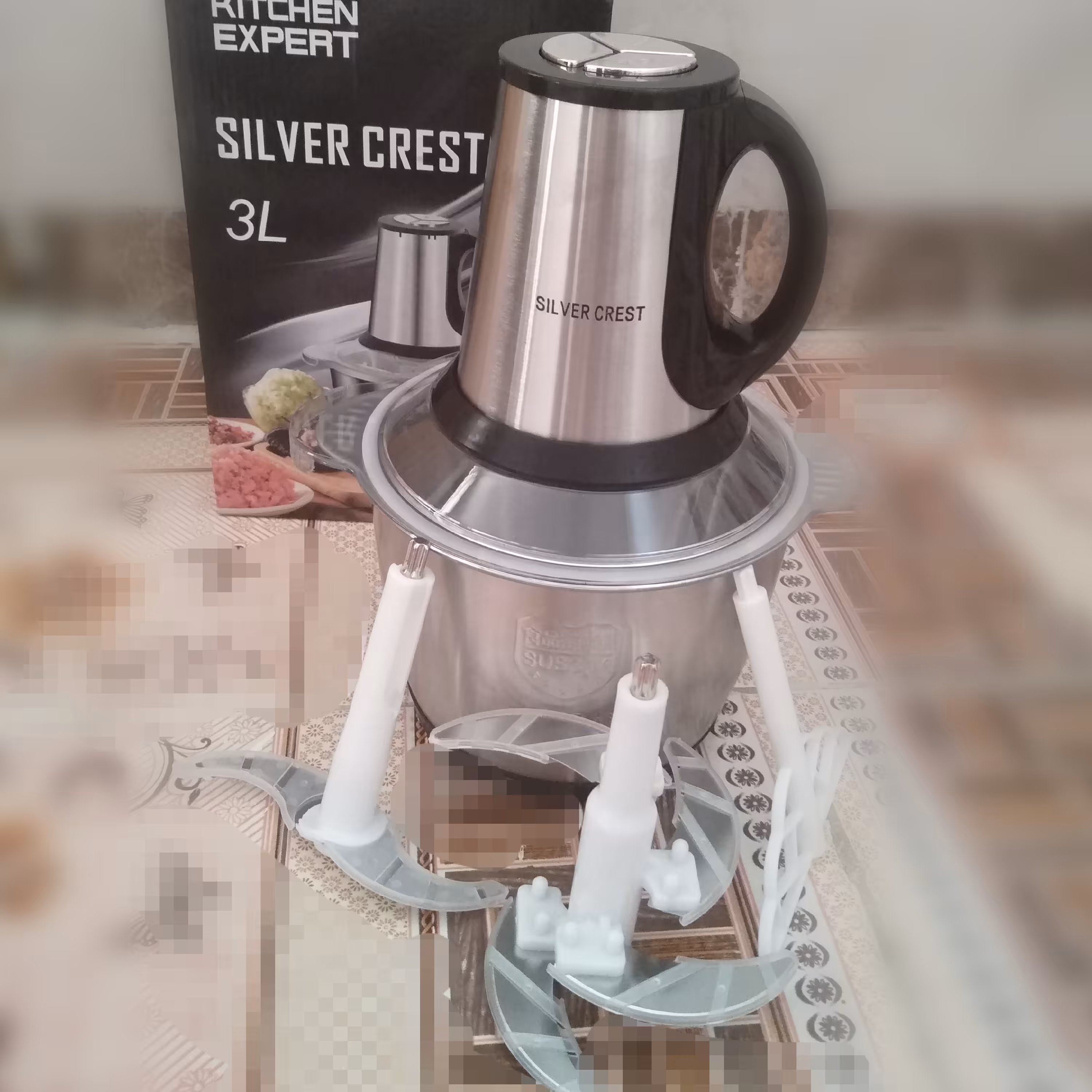 خردکن سیلورکرست 3 لیتری با سه پره مختلف 