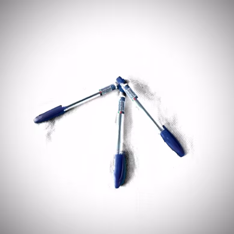 پک 10عددی خودکار آبی کریستال نوک 1 صدف  ارسال رایگان