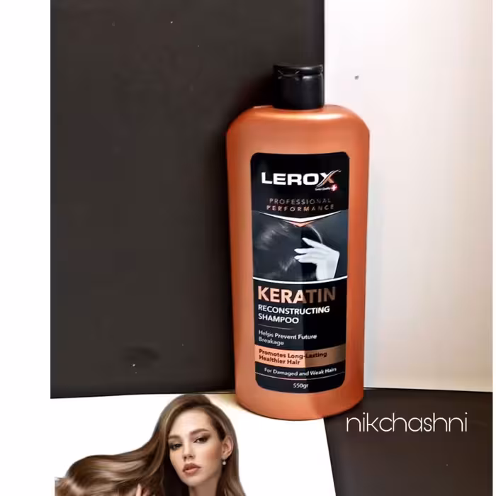 شامپو کراتینه  برند LEROX 
تقویت کننده ریشه و ساقه مو 