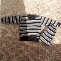 پوشاک ‌شاپرک‌بچه‌گانه‌بلوزشلوارتوکرکرکی‌پسرانه‌سایز‌30-35رنگ‌ سبز طوسی‌