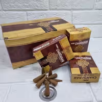 عود کله قندی مخروطی چاندانام رایحه چوب داخل هر بسته 10عدد عود همراه جاعودی 