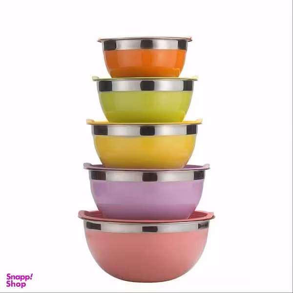 لگن اشپزخانه کد 500372 مجموعه 5عددی