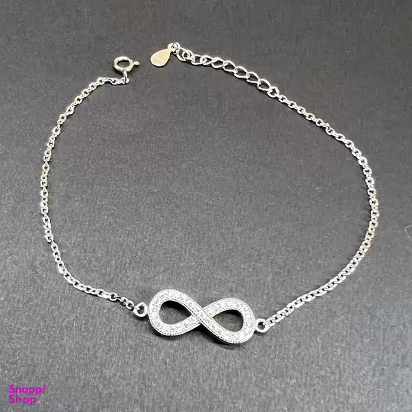 دستبند نقره زنانه مدل اسپرت بینهایت کد 29966