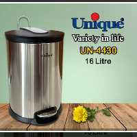 سطل زباله استیل 16 لیتری آرام بند صادراتی یونیک کد 4430

