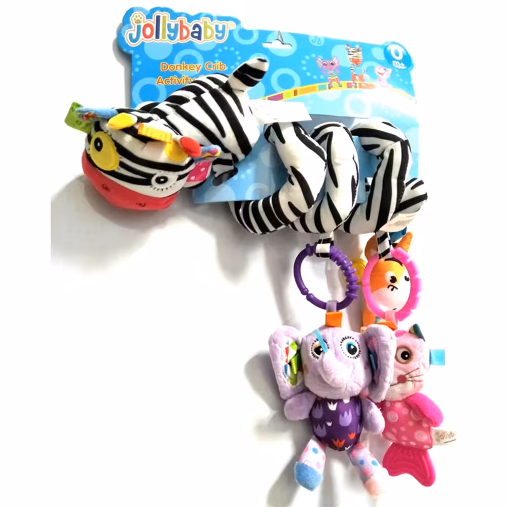 آویز تخت مارپیچ جولی بیبی JOLLY BABY طرح گورخر